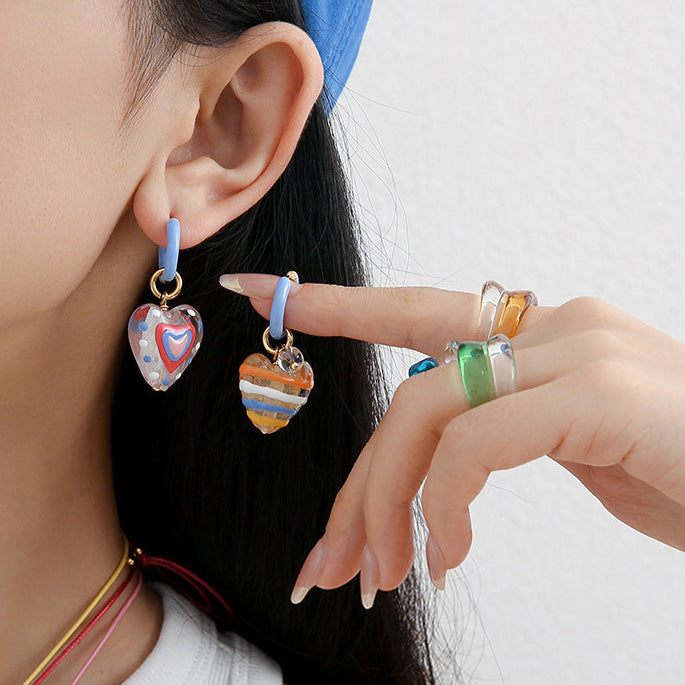 Candy Hearts Earring - SlfLuvs Jewelry