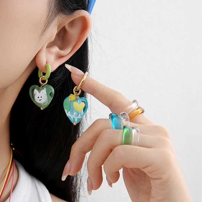 Candy Hearts Earring - SlfLuvs Jewelry