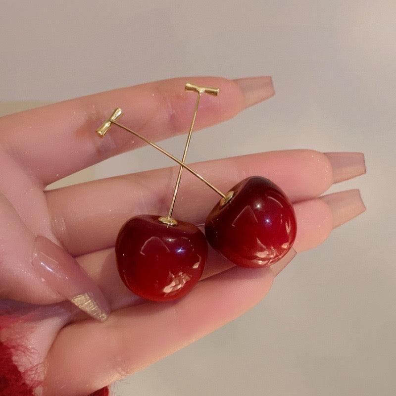 Cherry Earrings - SlfLuvs Jewelry